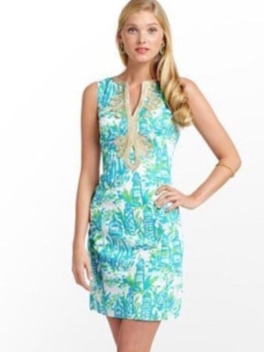 Lilly Pulitzer Janice Shift Dress Lighthouse Print Size 00